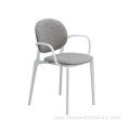 Original Design Plastic Chair with Upholstery Dining Chair